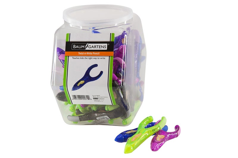 Baumgartens PenAgain Twist 'n Write Hexagonal Tub Display of 48 Arthritis Ehlers Danlos Syndrome ASSORTED Colors (00079) - Image 2